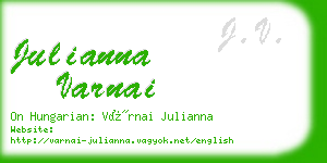 julianna varnai business card